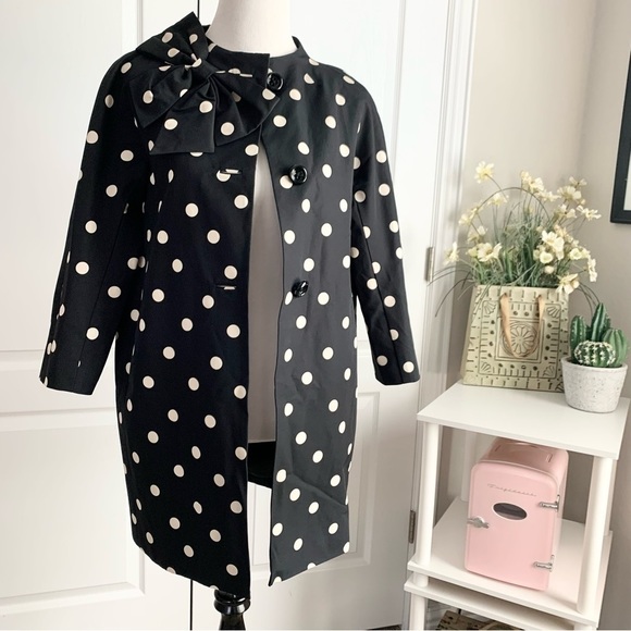 Like new! Kate Spade Polka Dot Coat / Rain Jacket - Picture 3 of 15
